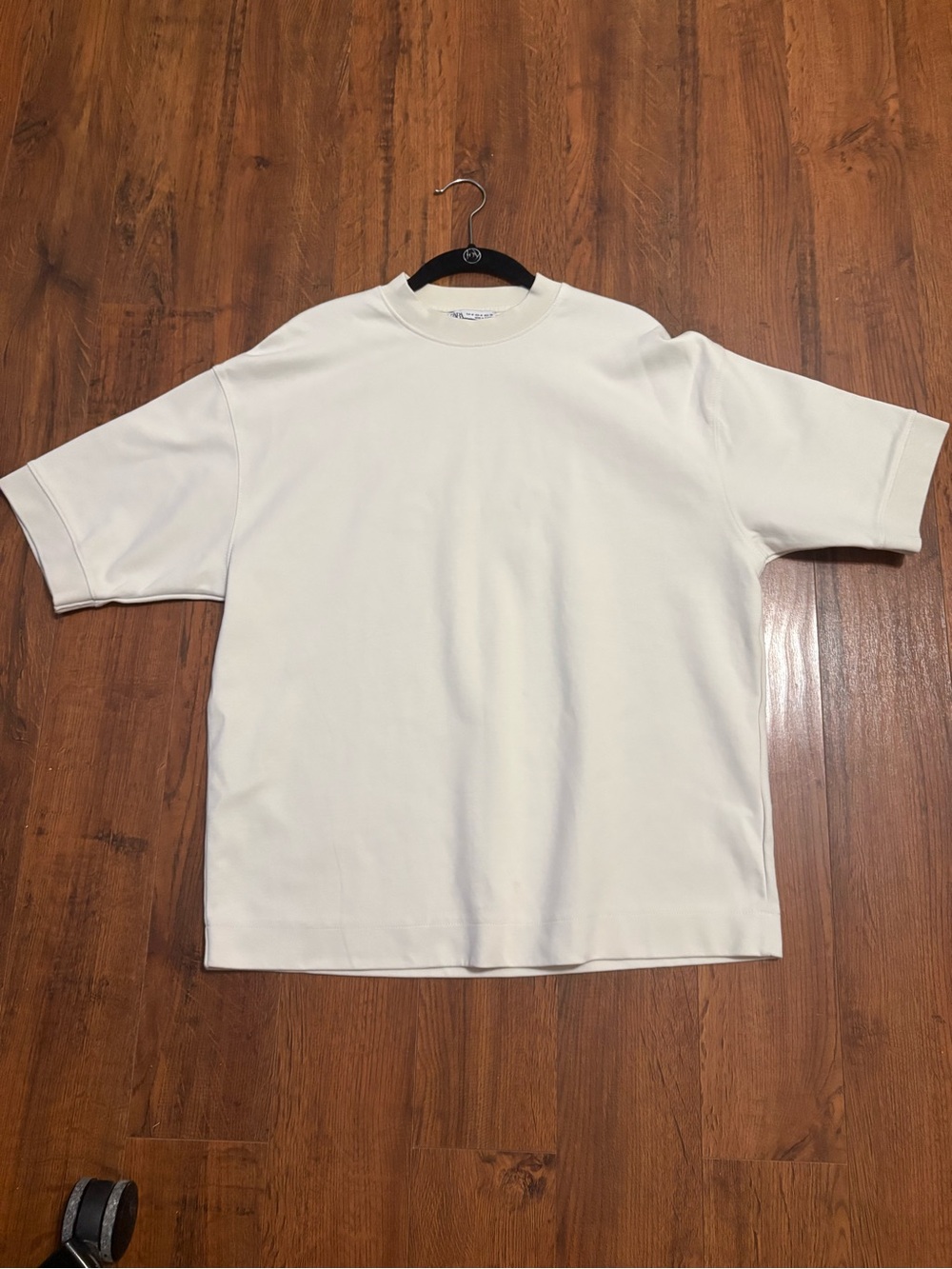 Zara Men’s White Oversized Boxy T-Shirt Size M